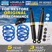 Rear Webco Shock Absorbers Lovells Sport Low Springs for TOYOTA CROWN MS85 MS95
