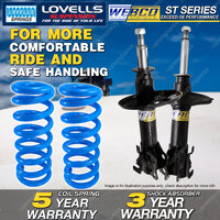 Front Webco Shock Absorbers Lovells STD Spring for TOYOTA STARLET EP91 1.3 96-99