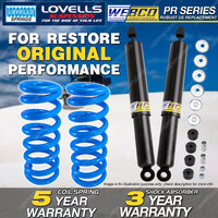 Rear Webco Shock Absorbers Lovells Raised Springs for TOYOTA SUPRA MA61 81-85