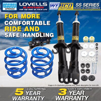 Front Webco Shock Absorbers Lovells Super Low Springs for FORD Falcon AU 98-2003