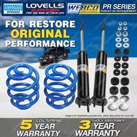 Front Webco Shock Absorbers Lovells Sport Low Springs for FORD Falcon XD XE XF