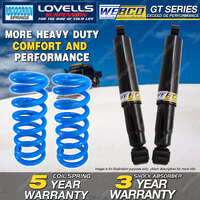 Rear Webco Shock Absorbers Lovells HD Raised Springs for FORD Maverick SWB Wagon