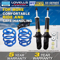Rear Webco Shock Absorbers Super Low Springs for FORD Falcon AU Sedan w/IRS