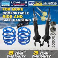 Rear Webco Shock Absorbers Super Low Springs for FORD Falcon AU Sedan w/IRS