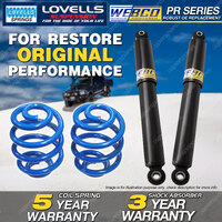 Rear Webco Shock Absorbers Lovells Super Low Springs for FORD Falcon BA BF I II
