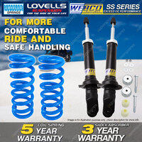 Rear Webco Shock Absorbers Lovells Raised Springs for FORD Falcon AU Sedan w/IRS