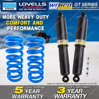 Rear Webco Shock Absorbers Lovells STD Springs for Toyota Tarago YR31 85-90