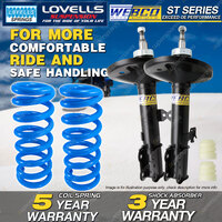 Front Webco Shock Absorbers Lovells Raised Springs for Toyota RAV 4 Wagon 00-06