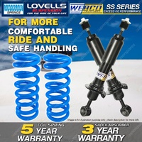 Rear Webco Shock Absorbers Lovells Raised Springs for Hyundai Sonata Y3 93-98