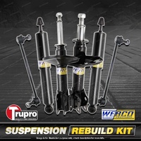 Front+Rear Webco Shock Absorber Trupro Sway Bar Link Kit for Renault Clio 06-08