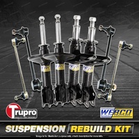Front+Rear Webco Shock Absorber Trupro Sway Bar Link Kit for Mazda 323 BG 89-94