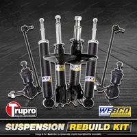 Front + Rear Webco Shock Absorbers Trupro Sway Bar Links for Ford Focus LW 11-15