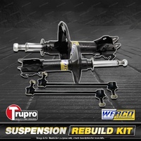 Front Webco Shock Absorbers Trupro Sway Bar Links for Mitsubishi Outlander ZG ZH