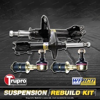Front Webco Shock Absorbers Trupro Sway Bar Links for Mitsubishi Outlander ZE ZF