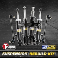 Front Rear Webco Shock Absorber Sway Bar Link Kit for Citroen C4 Aircross 12-16