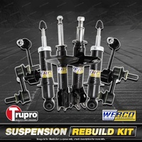 Front + Rear Webco Shock Absorber Trupro Sway Bar Link Kit for Subaru XV GP G33