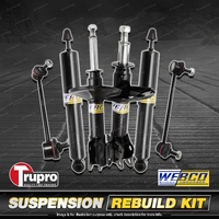 Front + Rear Webco Shock Absorber Trupro Sway Bar Link Kit for Kia Rio BC 00-02