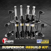 Front + Rear Webco Shock Absorber Trupro Sway Bar Link Kit for Subaru BRZ 12-21