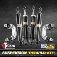 Front + Rear Webco Shock Absorber Trupro Sway Bar Link Kit for Audi A4 B6 01-05