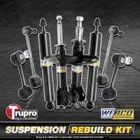 Front + Rear Webco Shock Absorbers Trupro Sway Bar Links for Audi A3 Hatch 97-04