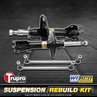 Front Webco Shock Absorber Trupro Sway Bar Link Kit for Citroen C3 Hatch 02-15