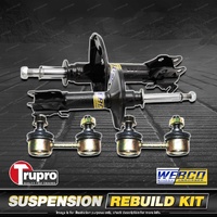 Front Webco Shock Absorbers Trupro Sway Bar Links for Hyundai Excel HU X2 90-94