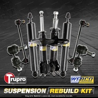 Front + Rear Webco Shock Absorbers Trupro Sway Bar Links for Ford Focus LR 02-05