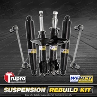 Front + Rear Webco Shock Absorber Sway Bar Link Kit for Renault Megane X64 01-03