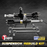 Front Webco Shock Absorber Trupro Sway Bar Link Kit for Renault Megane X64 01-03