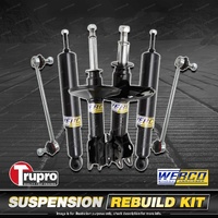 Front + Rear Webco Shock Absorber Sway Bar Link Kit for Volkswagen Polo 9N 02-05