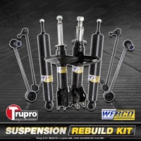 Front + Rear Webco Shock Absorber Sway Bar Link Kit for Volkswagen Caddy 05-14
