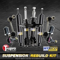 Front+Rear Webco Shock Absorber Trupro Sway Bar Link Kit for Volvo S40 M Series