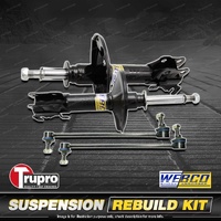 Front Webco Shock Absorber Trupro Sway Bar Link Kit for Volvo C30 Hatch 07-On