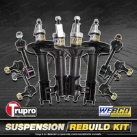 Front + Rear Webco Shock Absorbers Trupro Sway Bar Links for Mazda 626 GE1 92-97