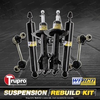 Front + Rear Webco Shock Absorber Sway Bar Link Kit for Mazda 2 DE Hatch 07-On