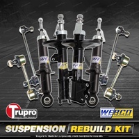 Front Rear Webco Shock Absorbers Trupro Sway Bar Links for Toyota Corolla ZZE122
