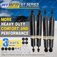 Front + Rear Webco HD Pro Shock Absorbers for FORD MAVERICK Leaf susp Cab Ute