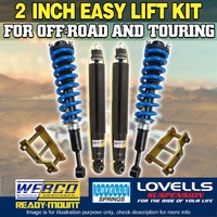 2 Inch 50mm Suspension Lift Kit Webco Complete Strut Lovells For Mazda BT50 II