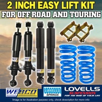 2 Inch 50mm Suspension Lift Kit Webco Shocks Extended Shackle For Mazda BT50 II