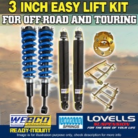 3 Inch 75mm Suspension Lift Kit Complete Strut for Toyota Hilux KUN26 GGN25