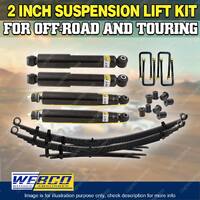 2 Inch 50MM Shocks RAW Leaf Easy Lift Kit for Holden Jackaroo UBS13 16 52 81-88