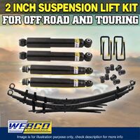 2 Inch 50MM Webco Shocks RAW 4x4 Leaf Spring Easy Lift Kit for Mazda B2600 Bravo