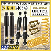 2 Inch 50mm Easy Lift Kit Shocks King Coil Extended Shackle for Mazda BT50 11-20