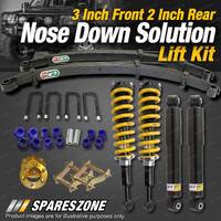 3 Inch Front + 2 Inch Rear Webco Levelling Lift Kit for Nissan Navara D40 STX550