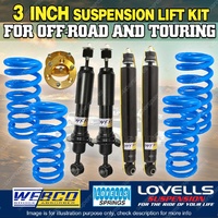 75mm + 50mm Webco Lovells Suspension Lift Kit for Toyota FJ Cruiser GSJ15 06-On