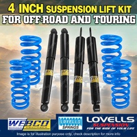 4" 100mm Webco Lovells Suspension Lift Kit for Toyota Landcruiser 80 105 Series