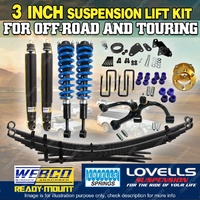 75mm + 50mm Complete Strut Suspension Lift Kit Diff Drop Kit for Ranger PX 12-18