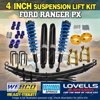 100mm Suspension Lift Kit Webco Lovells Complete Strut for Ford Ranger PX 12-18
