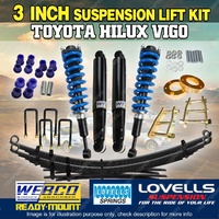 3 Inch 75mm Complete Strut Suspension Lift Kit for Toyota Hilux KUN26 GGN25