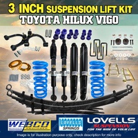 3 Inch 75mm Webco RAW 4x4 Lift Kit Control Arm for Toyota Hilux KUN26 GGN25